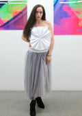 Asymmetrisches Satinkleid >>La Regina<<